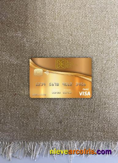 Cuba Nacional bank visa card photolook